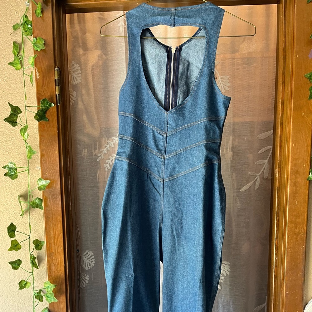 Stylish Blue Denim Jumpsuit